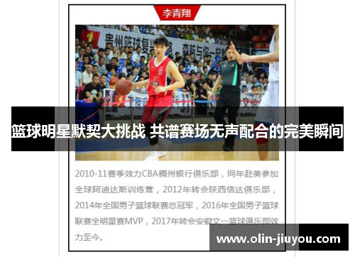 篮球明星默契大挑战 共谱赛场无声配合的完美瞬间
